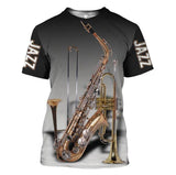 3D All Over Printed Jazz Musical Instruments Clothes qs090102