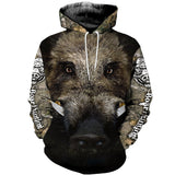 3D Printed Camo Wild Boar Portrait Clothes TA0102